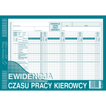 Ewidencja czasu pracy kierowcy A4 817-1